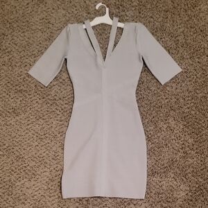 BEBE Elegant Gray Women's Dress